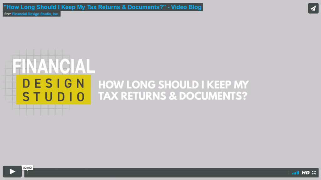 How Long Should I Keep My Tax Documents?