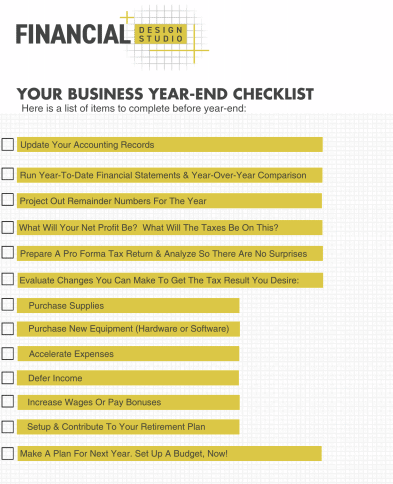 Financial Design Studio Business Checklist Icon