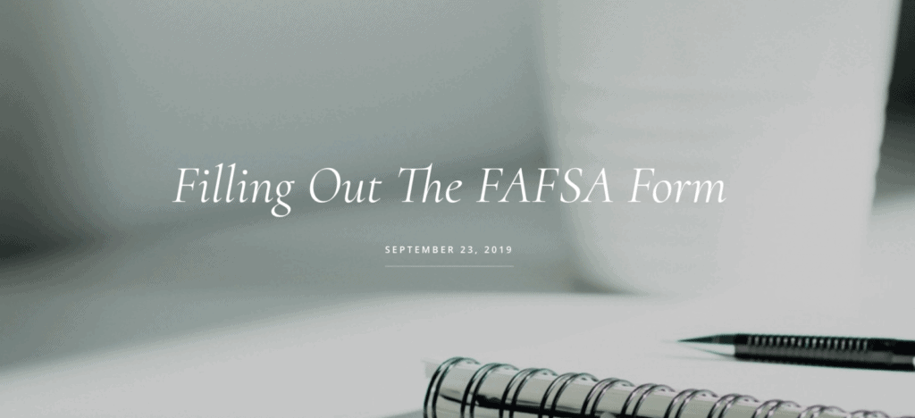 Fafsa Form Financial Advisor Deer Park Barrington draft